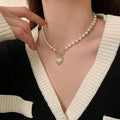 Pearl Necklace & Earrings