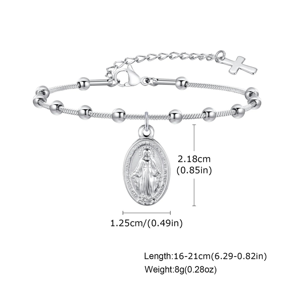 Kreuz Armband Gold & Silber