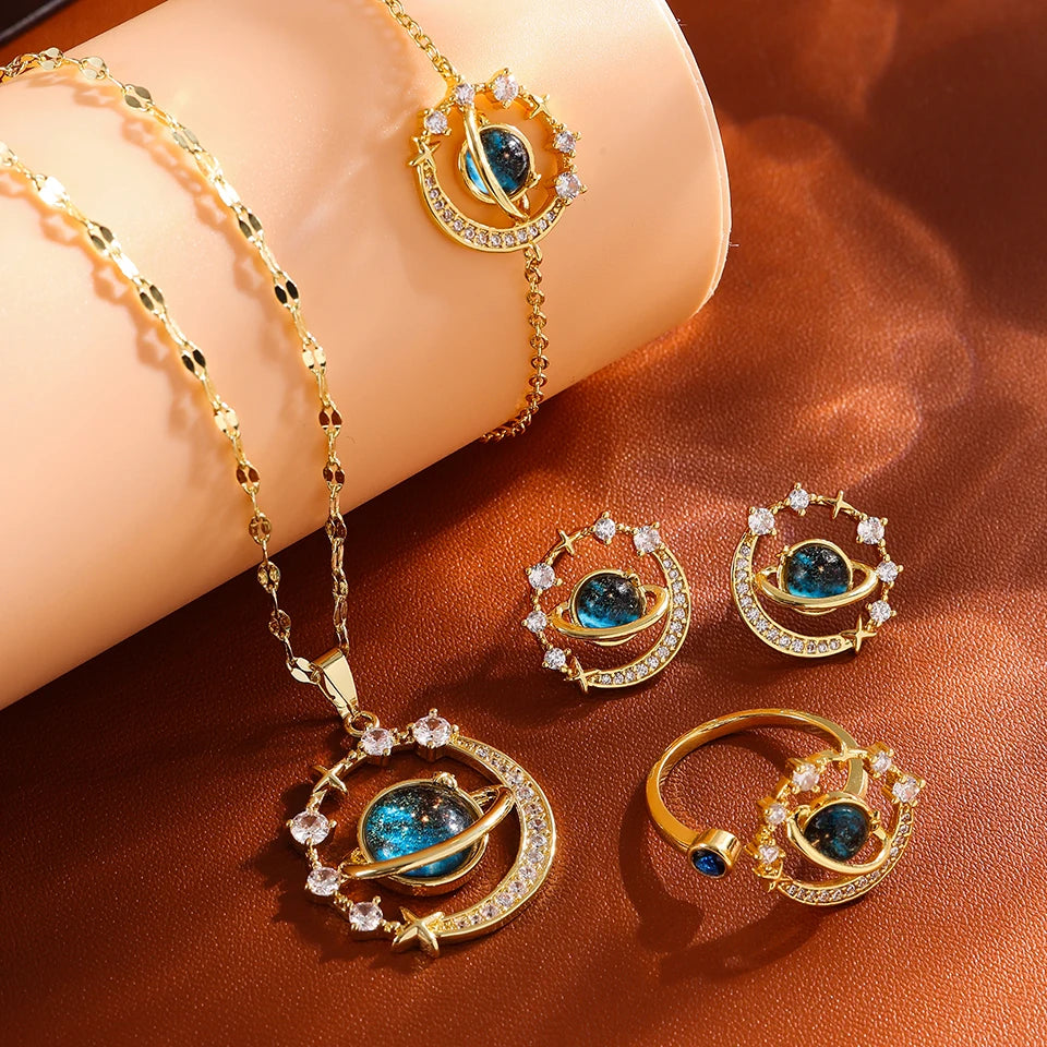 Aura Planet Kette und Set