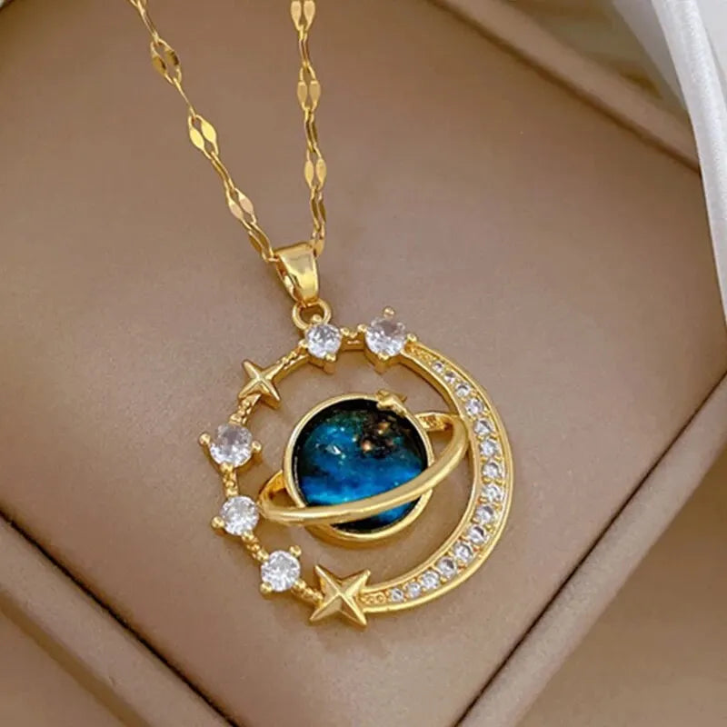Aura Planet Kette und Set