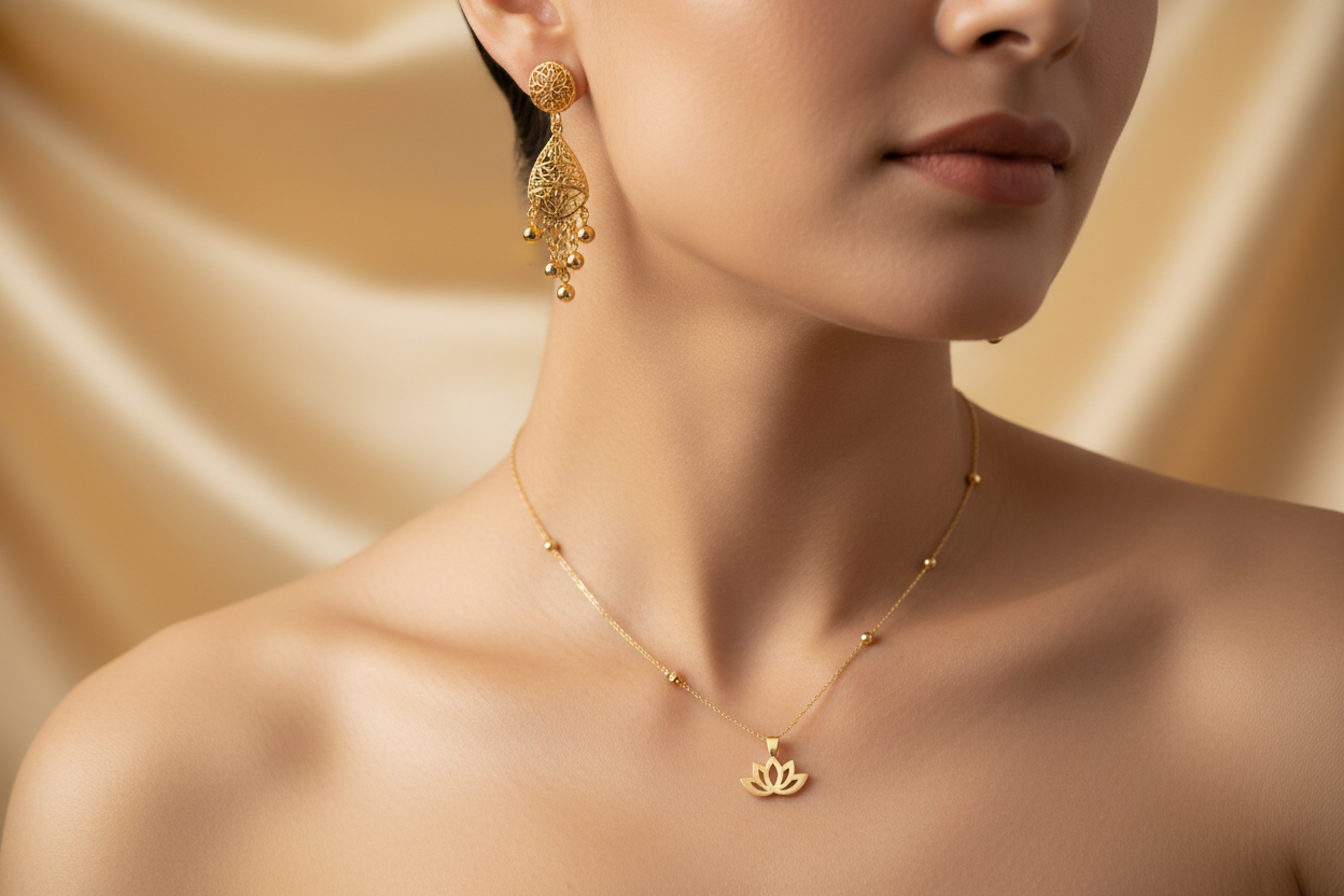 Ohrringe und Kette 1